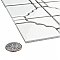 Osaka Glossy White 11-7/8" x 11-7/8" Porcelain Mosaic Tile -10 Tiles Per Case -10.1 Sq. Ft.