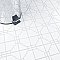 Osaka Glossy White 11-7/8" x 11-7/8" Porcelain Mosaic Tile -10 Tiles Per Case -10.1 Sq. Ft.