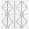 Osaka Glossy White 11-7/8" x 11-7/8" Porcelain Mosaic Tile -10 Tiles Per Case -10.1 Sq. Ft.