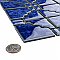 Osaka Blue Cloud 11-7/8" x 11-7/8" Porcelain Mosaic Tile -10 Tiles Per Case -10.1 Sq. Ft.