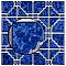 Osaka Blue Cloud 11-7/8" x 11-7/8" Porcelain Mosaic Tile -10 Tiles Per Case -10.1 Sq. Ft.