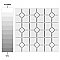 Oxford M Wht w/Glossy Wht Dot 11-3/8" x 11-3/8" Porcelain Mosaic Tile -10 Tiles Per Case -9.2 Sq. Ft.