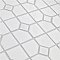 Oxford M Wht w/Glossy Wht Dot 11-3/8" x 11-3/8" Porcelain Mosaic Tile -10 Tiles Per Case -9.2 Sq. Ft.