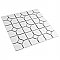 Oxford M Wht w/Glossy Wht Dot 11-3/8" x 11-3/8" Porcelain Mosaic Tile -10 Tiles Per Case -9.2 Sq. Ft.