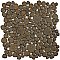 Pebble Brownstone 10-3/4" x 10-7/8" Porcelain Mosaic Tile -10 Tiles Per Case -8.3 Sq. Ft.