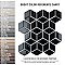 Hudson Rhombus Glossy Black 10-1/4" x 11-3/4" Porcelain Mosaic Tile -10 Sheets Per Case -8.56 Sq. Ft.