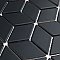 Hudson Rhombus Matte Black 10-1/4" x 11-3/4" Porcelain Mosaic Tile -10 Sheets Per Case -8.56 Sq. Ft.