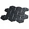 Hudson Rhombus Matte Black 10-1/4" x 11-3/4" Porcelain Mosaic Tile -10 Sheets Per Case -8.56 Sq. Ft.