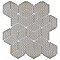 Hudson Rhombus Matte Black 10-1/4" x 11-3/4" Porcelain Mosaic Tile -10 Sheets Per Case -8.56 Sq. Ft.