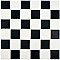 Squire Quad Black & White Checkerboard 12-1/2" x 12-1/2" Porcelain Mosaic Tile - Sold Per Case of 10  - 11.06 Square Feet