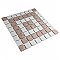 Crystalline Market Sq Beige 11-3/4" x 11-3/4" Porcelain Mosaic Tile - 10 Tiles Per Case - 9.8 Sq. Ft.