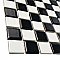 Black & White Checkerboard Square Glossy 12" x 12" Porcelain Mosaic Tile - Sold Per Case of 10  - 10.20 Square Feet