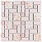 Academy Pink 11-7/8" x 11-7/8" Porcelain Mosaic Tile -10 Sheets Per Case -10 Sq. Ft.
