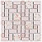 Academy Pink 11-7/8" x 11-7/8" Porcelain Mosaic Tile -10 Sheets Per Case -10 Sq. Ft.