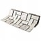 Academy Bone 11-7/8" x 11-7/8" Porcelain Mosaic Tile -10 Sheets Per Case -10 Sq. Ft.