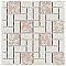 Academy Bone 11-7/8" x 11-7/8" Porcelain Mosaic Tile -10 Sheets Per Case -10 Sq. Ft.