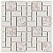 Academy Bone 11-7/8" x 11-7/8" Porcelain Mosaic Tile -10 Sheets Per Case -10 Sq. Ft.