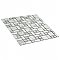 University Light Grey 11-3/4" x 11-3/4" Porcelain Mosaic Tile - 10 Tiles Per Case - 9.8 Sq. Ft.