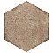 Brickyard Hex Beige 8-1/2" x  9-7/8" Porcelain Floor & Wall Tile - 29 Tiles Per Case - 13.05 Sq. Ft.