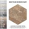 Brickyard Hex Beige 8-1/2" x  9-7/8" Porcelain Floor & Wall Tile - 29 Tiles Per Case - 13.05 Sq. Ft.