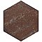Brickyard Hex Red 8-1/2" x  9-7/8" Porcelain Floor & Wall Tile - 29 Tiles Per Case - 13.05 Sq. Ft.