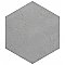Brickyard Hex White 8-1/2" x  9-7/8" Porcelain Floor & Wall Tile - 29 Tiles Per Case - 13.05 Sq. Ft.