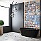 Matter Canvas Hex Bone Blue 7-7/8" x 9" Porcelain Floor & Wall Tile - Per Case of 10 - 3.80 Sq. Ft.