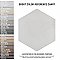Matter Hex Bone 7-7/8"x9" Porcelain F/W Tile - Per Case of 10 - 3.80 Sq. Ft