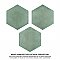Matter Hex Green 7-7/8"x9" Porcelain F/W Tile - Per Case of 10 - 3.80 Sq. Ft