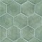 Matter Hex Green 7-7/8"x9" Porcelain F/W Tile - Per Case of 10 - 3.80 Sq. Ft