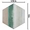 Matter Canvas Hex Taupe Green 7-7/8" x 9" Porcelain Floor & Wall Tile - Per Case of 10 - 3.80 Sq. Ft.