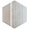Matter Canvas Hex Taupe Green 7-7/8" x 9" Porcelain Floor & Wall Tile - Per Case of 10 - 3.80 Sq. Ft.