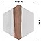 Matter Canvas Hex Bone Red 7-7/8" x 9" Porcelain Floor & Wall Tile - Per Case of 10 - 3.80 Sq. Ft.