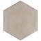 Matter Hex Taupe 7-7/8"x9" Porcelain F/W Tile - Per Case of 10 - 3.80 Sq. Ft