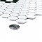 Metro Ion 1" Hex Emerald Single Flower With Gloss White 10-1/4" x 11-7/8" Floor & Wall Tile - 10 Tiles Per Case - 8.6 Sq. Ft.