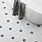 Metro Ion 1" Hex Emerald Single Flower With Gloss White 10-1/4" x 11-7/8" Floor & Wall Tile - 10 Tiles Per Case - 8.6 Sq. Ft.