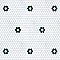 Metro Ion 1" Hex Emerald Single Flower With Gloss White 10-1/4" x 11-7/8" Floor & Wall Tile - 10 Tiles Per Case - 8.6 Sq. Ft.
