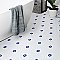 Metro Ion 1" Hex Sapphire Flower With Glossy White 10-1/4" x 11-7/8" Porcelain Mosaic Floor & Wall Tile