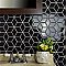 Metro Rhombus Glossy Black Porcelain Mosaic - Sold Per Case of 10 - 9.04 Square Feet