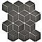 Metro Rhombus Glossy Gray Porcelain Mosaic Tile - Sold Per Case of 10 - 9.14 Square Feet