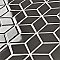 Metro Rhombus Glossy Gray Porcelain Mosaic Tile - Sold Per Case of 10 - 9.14 Square Feet