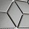 Metro Rhombus Matte Light Grey 10-1/2" x 12-1/8" Porcelain Mosaic Tile - Sold Per Case of 10 - 9.04 Square Feet