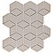 Metro Rhombus Matte Light Grey 10-1/2" x 12-1/8" Porcelain Mosaic Tile - Sold Per Case of 10 - 9.04 Square Feet