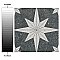 Compass Star Lava Stone 8" x 8" Porcelain Tile - Per Case of 25 Tile - 11.50 Sq. Ft. Per Case