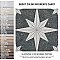 Compass Star Lava Stone 8" x 8" Porcelain Tile - Per Case of 25 Tile - 11.50 Sq. Ft. Per Case