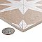 Compass Star Sand Stone 8" x 8" Porcelain Tile - Per Case of 25 Tile - 11.50 Sq. Ft. Per Case