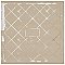 Compass Star White Stone 8" x 8" Porcelain Tile - Per Case of 25 Tile - 11.50 Sq. Ft. Per Case