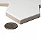 Argile Cross Bianco 7" x 7" Porcelain Floor and Wall Tile - 1 Tiles Per Case - 0.3 Square Feet