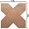 Argile Cross Cotto 7" x 7" Porcelain Floor and Wall Tile - 1 Tiles Per Case - 0.3 Square Feet