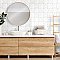 Argile Star Bianco 7" x 7" Porcelain Floor and Wall Tile - 1 Tiles Per Case - 0.42 Square Feet